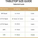LUSHVIDA Round Waterproof Table Cover Elastic Vinyl Fitted Tablecloth Elastic Edged Plastic Table Cloth (Teal, Best for Up to 45"-56" Round)
