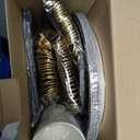 2026 New Years Decorations, 350PCS Black and Gold Party Supplies Disposable Dinnerware Set w/Black Gold Dot Paper Plates Napkins Cups Gold Plastic Fork Knives Spoon for Women Men Birthday Anniversary