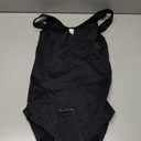 Nebility Womens' Waist Trainer Seamless Round Neck Tummy Control Shapewear Bodysuit (Black, XL)