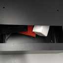 Through The Door Drop Box, 16.5" x 12.5" x 6" Mail Slots for Doors, Adjustable Chute Door Mail Slot with Combination Lock, Suitable for Door Thickness 1.18 to 2.36 for Home Office (Black)