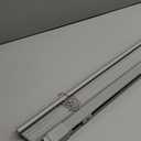 No Tools No Drill Cordless Mini Blinds, 100% Privacy L - Shaped Blades 1" Vinyl Blinds for Indoor Windows, for Window Size 37" W  64" H - Grey Actual Received Dimensions 36 5/8" W 64" H