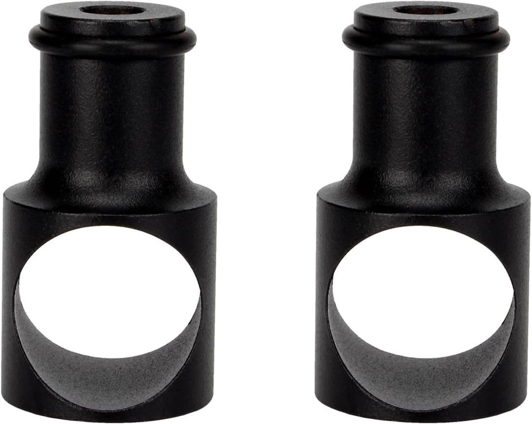 2 Pcs Limiting Stopper Rolling Library Ladder Hardware Kit, Rail Stoppers Sliding Library Ladder Black Track Kit, Track Stopper Rolling Ladder Hardware Limiters