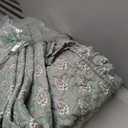 Madison Park Vintage Floral Quilt Set King Size, Reversible Bedding & Lightweight Bedspread Set, Traditional Block Print Coverlets with Ruffled Edge, 3-Piece with 2 Shams, Sage Green