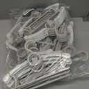 HGYZE Kid Hangers for Closet 50pcs, Grey Infant Clothes Hanger 11-14" Adjustable Plastic Baby Coat Perchas with Bear Hook, Non-Slip Children Outfit Hangars for Girl Boy Toddler Newborn Teen Clothing