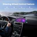 9.26" Wireless Portable Car Play Screen for CarPlay & Android Auto, OTA Updates, Backup Camera, Mirror Link, 5.0 Bluetooth, Voice Control, GPS Navigation, FM (Gray)