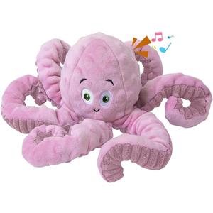 Dog Squeaky Toys Octopus - Tough Plush Large Medium & Small Dog Toys - Stuffed Animals Puppy Toys (Octopus Pink)