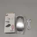 Wireless Bluetooth Mouse for Mac Air MacBook Pro Laptop PC Pad Optical Rechargeable Silent Mouse with Jiggler Mode Dual Mode Switch Bluetooth 5.2/3.0 and 2.4G USB-A & USB-C Receiver Silvery