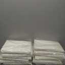 12 Pack Ivory Tablecloths for Rectangle Tables 60 x 126 Inch Ivory Polyester Tablecloth 8 Foot Rectangle Table Cloth Washable Fabric Table Cover for Party Wedding Banquet Restaurant Events