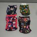 Tuiskusa Reusable Washable Dog Diapers Female, Highly Absorbent Doggie Diapers, Size Adjustable Puppy Diapers for Dog Period Panties(4 Pack) Size S