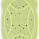 Upgraded Kids Bathtub Mat Non Slip, Low-Odor Natural Rubber Bath Mat with Strong 18mm Suction Cups, Flat Non-Slip Surface, 30"x18" Cute Frog Design, Shower Mat Fast Draining for Smooth Tubs, Green