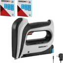 Arrow Cordless Staple Gun Kit, Electric Stapler with 3750 Pieces T50 1/4", 3/8", 1/2" Staples, for Upholstery Professional and DIY Projects, T50DCD