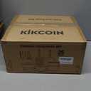 KIKCOIN Ceramic Cookware Set Non Stick Pots and Pans Set with Detachable Handle - 25 Pack Stackable Cooking Set for RV Kitchen - Induction Ready - Dishwasher and Oven Safe (Cream)