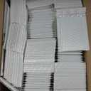 Amazon Basics Poly Bubble Self-Seal Mailer, 6" x 10" (Internal Size - 5.75" x 9"), White, 50-Pack, White/Grey