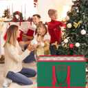 Christmas Ornament Storage Box with 4 Trays Top Clear Premium Ornaments Storage Box Fits 96-3'' Holiday Decorations Green Christmas Ornament Storages Container for Holiday Ornament Decoration