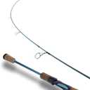 LITTMA Rezil Ultralight Trout Fishing Rod Reinforced Carbon Fiber, 2-Piece Travel Design, Sensitive Freshwater & Light Saltwater Spinning Rod with Cork Handle & Stainless Steel Guides