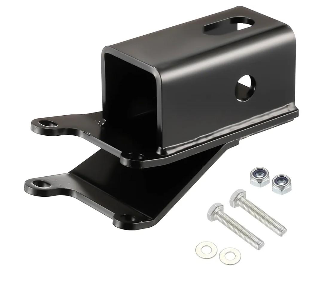 Rear 2" Receiver Hitch, ATV Hitch Receiver with Bolts/washers/Lock Nuts Compatible with Honda 2001-2014 Rubicon 500, 2007-2024 Rancher 350 400 450 500 520, Recon 250