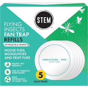 STEM Glue Trap Rell Pads for STEM Flying Insect Fan Trap Device, 5 Count STEM Glue Trap Rell Pads for STEM Flying Insect Fan Trap Device, 5 Count
