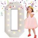 4FT Marquee Light Up Letters, Large Marquee Letters, Mosaic Balloon Frame Letters Big Letter For Engagement Wedding Decorations Birthday Party Backdrop Decor, Balloon Arch Kit Letter O