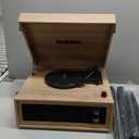 3-Speed Record Player, Bluetooth Turntable with Built-in Speakers and Detachable Legs,USB Playback& Vinyl-USB Recorder, Oatmeal