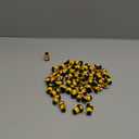 Gejoy 50 Pcs Mini Easter Rubber Ducks 1.57 Inch Bunny Ear Ducks Figurines Bulk Small Assorted Birthday Gifts for Easter Basket Stuffers Table Decorations Party Favors