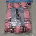 MIGOHI Winter Dog Jackets, Reversible Windproof Waterproof, British Plaid Coat for Small Medium Large Dogs, Pink, L