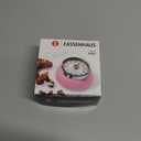 Zassenhaus Magnetic Retro Kitchen Timer, Classic Mechanical Cooking Timer (Pink) (2.75 inch)