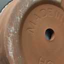 LE TAUCI Ceramic Plant Pots with Drainage Holes, Set of 3, 8+6.7+5.5 Inch Stripe Garden Planter Pots for Outdoor Indoor Plants Flower, Round Succulent Orchid Flower Pot, Reactive Glaze Black