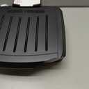 George Foreman Fully Submersible Grill, NEW Dishwasher Safe, Wash the Entire Grill, Easy-to-Clean Nonstick, Black/Grey (4-Serving)