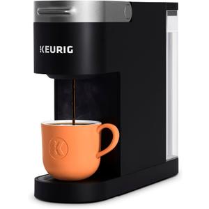 Keurig K-Slim Single Serve K-Cup Pod Coffee Maker, Multistream Technology, 3 Brew Sizes, Slim and Sleek Design, 46oz Removable Reservoir, Black