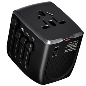 International Travel Adapter Voltage Converter to Step Down 230V to 120V for Hair straighteners, laptops, Cell Phones, Power converters from USA to UK, Europe, Australia Over 200