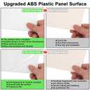 4Pack White Thin ABS Plastic Sheet 16" x 20" x 1/16" Thick White Rigid Thermoplastic Sheet (Upgrade Surface) 1.5MM Flexible High Tensile Large ABS Moldable Plastic Panel for Crafts, DIY, Signs