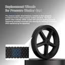 Pressure Washer Wheel Replacement 12" x 1.75", Compatible with Ryobi, Homelite & BlackMax Pressure Washer Carts, Replaces 308451053, 1/2" Bore Axle Hub, Heavy-Duty Cart Wheels (2 Pack)