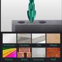 Mgtgbao10pc Green 5/32Masonry Drill Bits, 4MM Concrete Drill Bit Set for Tile,Brick, Plastic and Wood,Tungsten Carbide Tip Best for Wall Mirror and Ceramic Tile