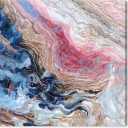 Art Remedy Doll Memories-Bold Watercolor Geode Pastel Color Painting, 12x12 Inches