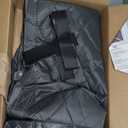 Insulated Door Curtains, Fit Size up to 38 x 82 Inches for Doorways/Front/Back/Basement, Magnetic Thermal Door Cover for Winter, Oxford Filled with Thick Cotton to Keep Warm, Grey, Diamond (Gray)