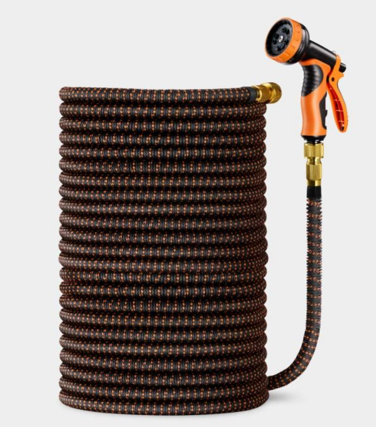 Expanding Hose Garden Hose 100ft 30m Black/Orange 