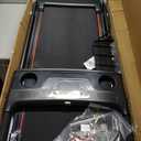 Folding Foldable Walking Pad Treadmill with Handle Bar and Adjustable Incline, 3.5HP Portable Electric Treadmills with Handles for Home Small, Home Treadmills with Incline, 0.6-7.6MPH, 350LBS (Black 1)