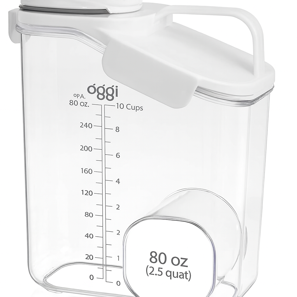 Oggi Mason Square Pantry Container 80 Oz