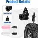 2 x 50 PCS Tire Repair Rubber Nails, Reliable Screw in Tire Repair Plugs with a Screwdriver, Tire Repair Screws, Self-Service Tire Plugs Screw, Tire Repair First Aid Kit for Car,Truck, Motorcycle (50pcs)