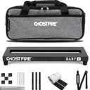 Ghost Fire Guitar Pedal Board Aluminum Alloy 1.08lb Effect Pedalboard 13.7''x5.5''x1.9" with Carry Bag,V series (V-BABY 1)