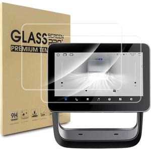 WD&CD 2PCS Screen Protector Tesla Model 3 2024 2025 8" Rear Touchscreen, Tempered Glass Rear Screen Protector [Anti Fingerprint & Anti Glare] [9H Hardness]