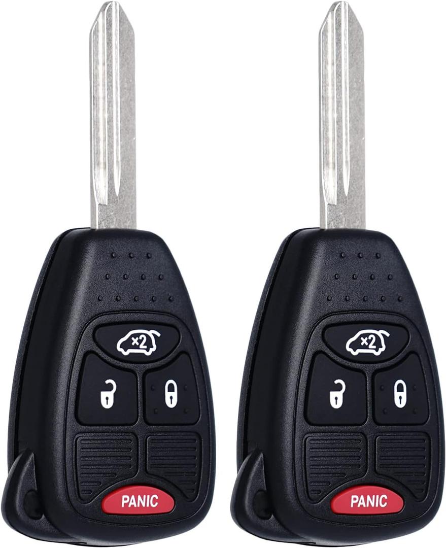 Key Fob Replacement Fits for Chrysler 300 2005-2007 Sebring 200 Aspen Dodge Charger 2006-2007 Avenger Jeep Commander Grand Cherokee 2005-2007 Liberty 2008-2012 Keyless Entry Remote OHT692427AA