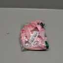 AIITLE Breathable Rabbit Harness and Leash Set - Plaid Pattern Padded Vest with Magic Tape Design, Dual D-Rings, Adjustable for Small Animal Pets, Indoor Outdoor Training Camping, Pink M