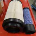 LVU34503 LVU34504 Primary & Secondary Air Filter Fit for JD 2400 2550 2700 2750 1023E 1025R 1026R 2025R 2026R Precisioncut Triplex Mower 2550 E-Cut Hybrid 2700 2750 Precisioncut 2400 2700.