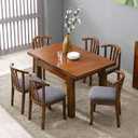 Genina Seat Covers for Dining Room Chair Seat Slipcovers Kitchen Chair Covers (Dark Gray, 4 Pcs)
