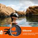 Scuba Diving Mask, Oval Tempered Glass Snorkel Mask with Comfortable Classic Rubber, Snorkeling Gear for Adults, Swimming & Freediving Goggles for Underwater Vision
