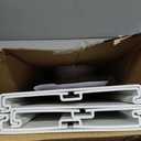 JEACENT Portable Air Conditioner Sliding Door AC Vent Kit, Universal Adjustable PVC Balcony Seal Kit Plates Up to 90 Inches, for 5.1" and 5.9" Diameter Portable AC Exhaust Hose
