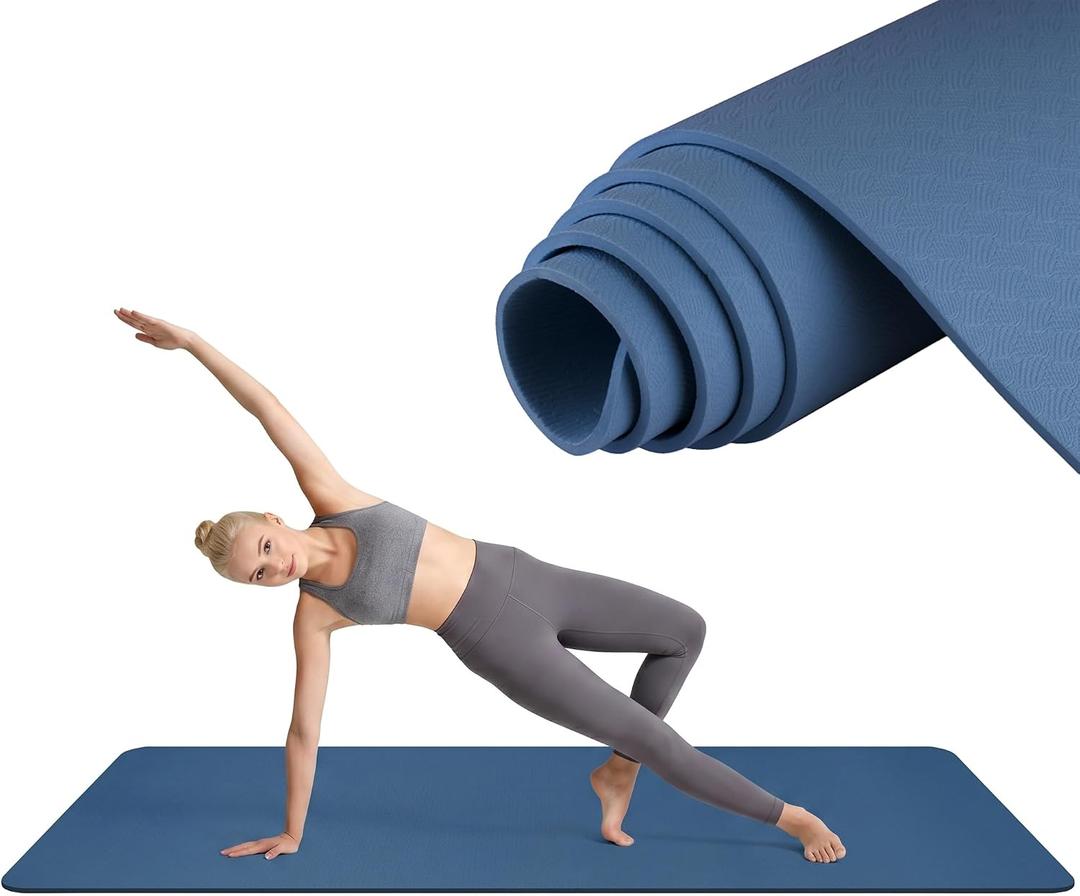 Yoga Mat 72" x 24" x 6mm – Non Slip Exercise Mat