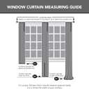 No. 918 Blair Farmhouse Plaid Semi-Sheer Tab Top Curtain Panel, 52" x 63", Charcoal/Ecru Off-White