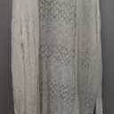 GRECERELLE Women's Lightweight Crochet Long Sleeve Loose Casual Open Front Cardigan Drape Sweaters Boho Summer Beach Coverups (XX-Large, Apricot)